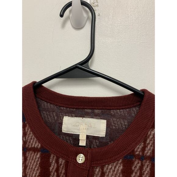 The GREAT. The Plush Fleece Henley Sleep Sweatshirt Size 1 - Picture 3 of 4